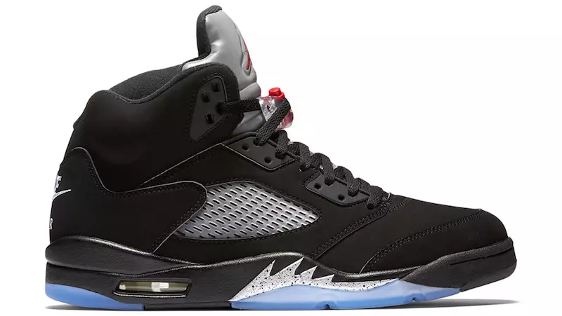 Air Jordan 5 Retro OG שחור מתכתי כסף Nike Air 2016 תאריך שחרור