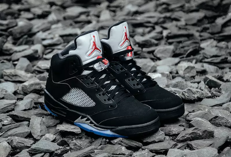 Air Jordan 5 შავი მეტალიკი Nike Air OG 2016 რეტრო