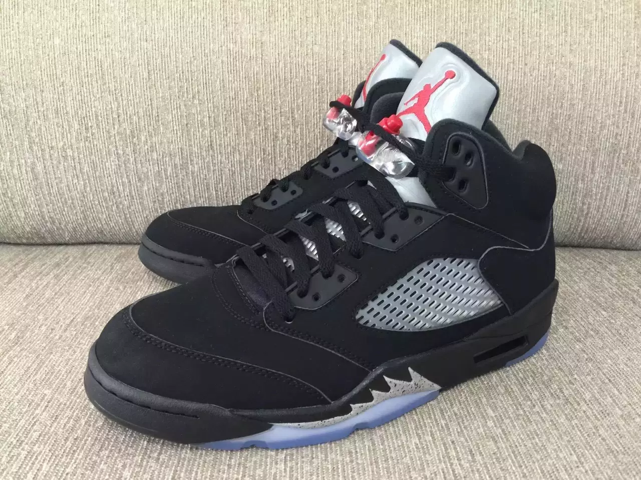 2016 Air Jordan 5 OG Hitam Metalik