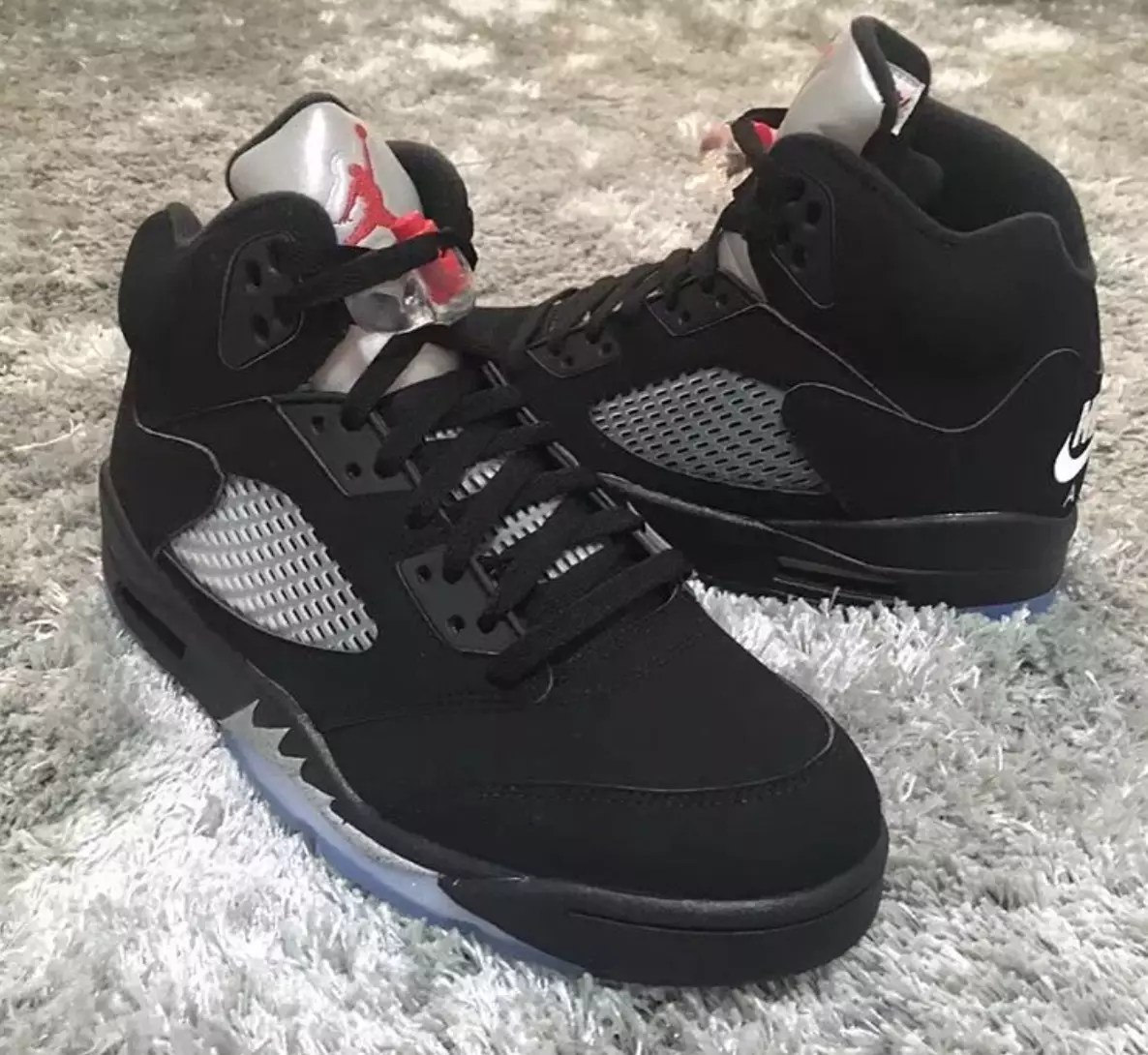 Air Jordan 5 Nike Air Negro Metálico OG