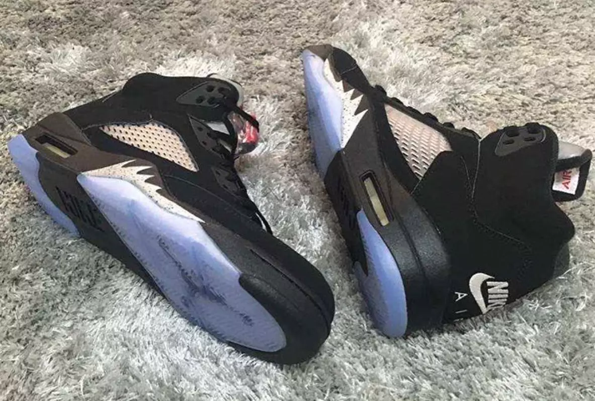 Air Jordan 5 Nike Air Preto Metalizado OG