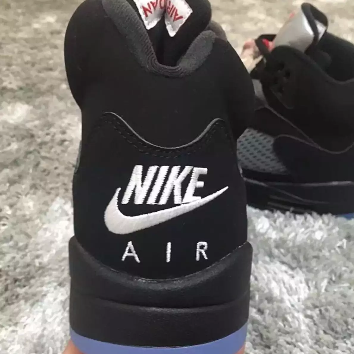 Air Jordan 5 Nike Air Negro Metálico OG