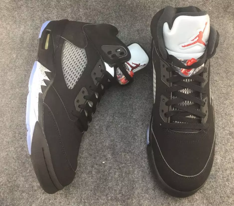 Air Jordan 5 Nike Air Zwart Metallic OG