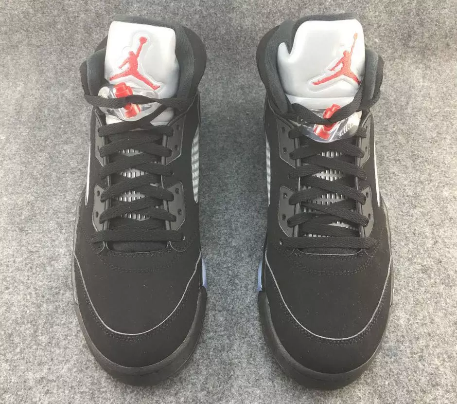 Air Jordan 5 Nike Air Negro Metálico OG