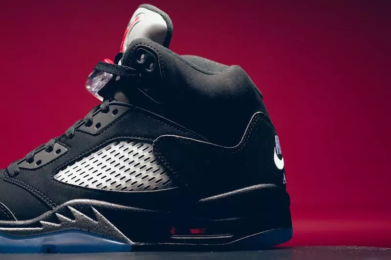 Air Jordan 5 OG Metallic Black Fire Red