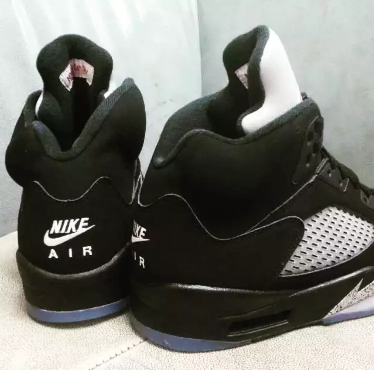 Nike Air Jordan 5 OG Negre Metallic Silver 2016