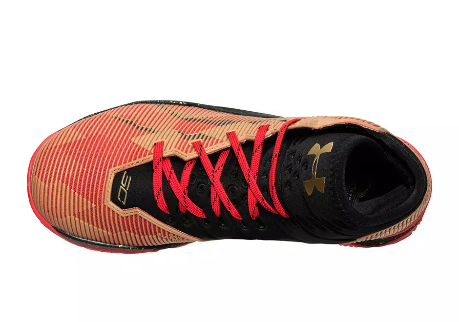 Under Armour Curry 2.5 49ers Red Black Metallic Gold