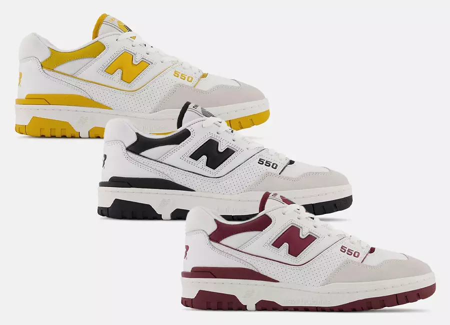 New Balance 550 Verëffentlechung an dräi neie Faarwen 1984_1