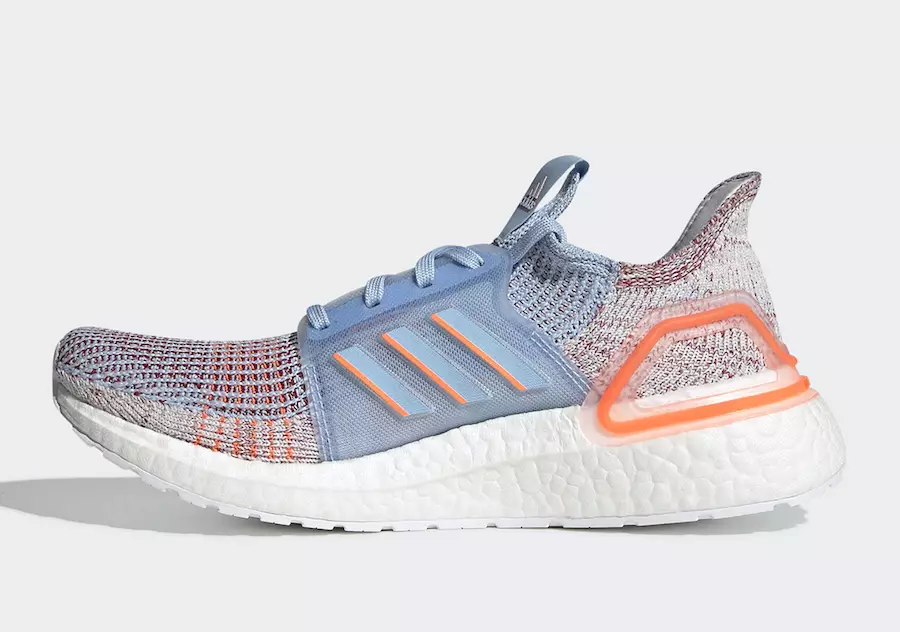 تاریخ انتشار adidas Ultra Boost 2019 Glow Blue Coral G27483