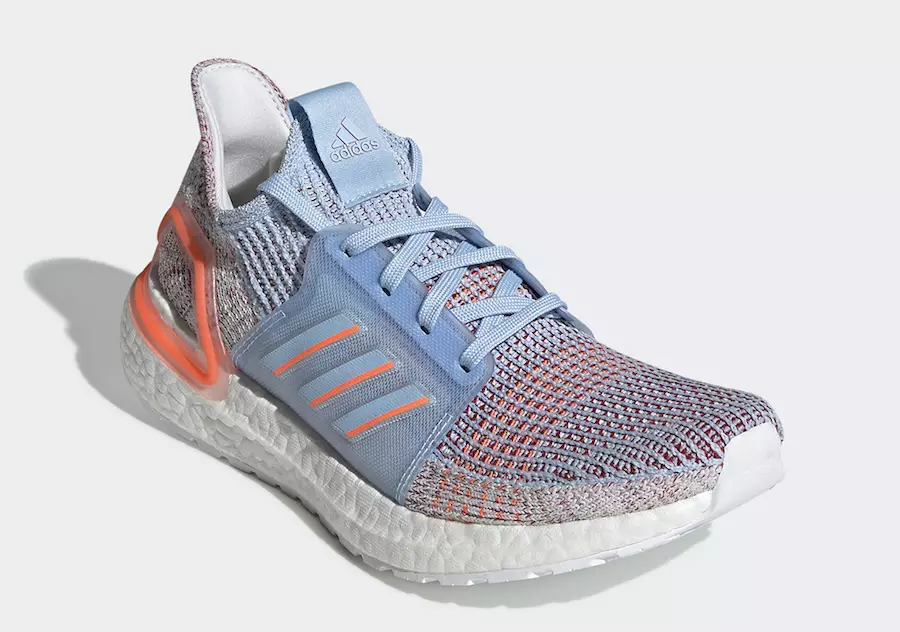 Adidas Ultra Boost 2019 Glow Blue Coral G27483 väljalaskekuupäev