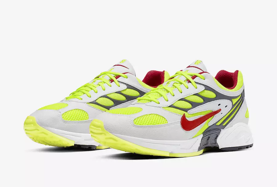 Nike Air Ghost Racer Neon Yellow Atom Red AT5410-100 шығарылым күні