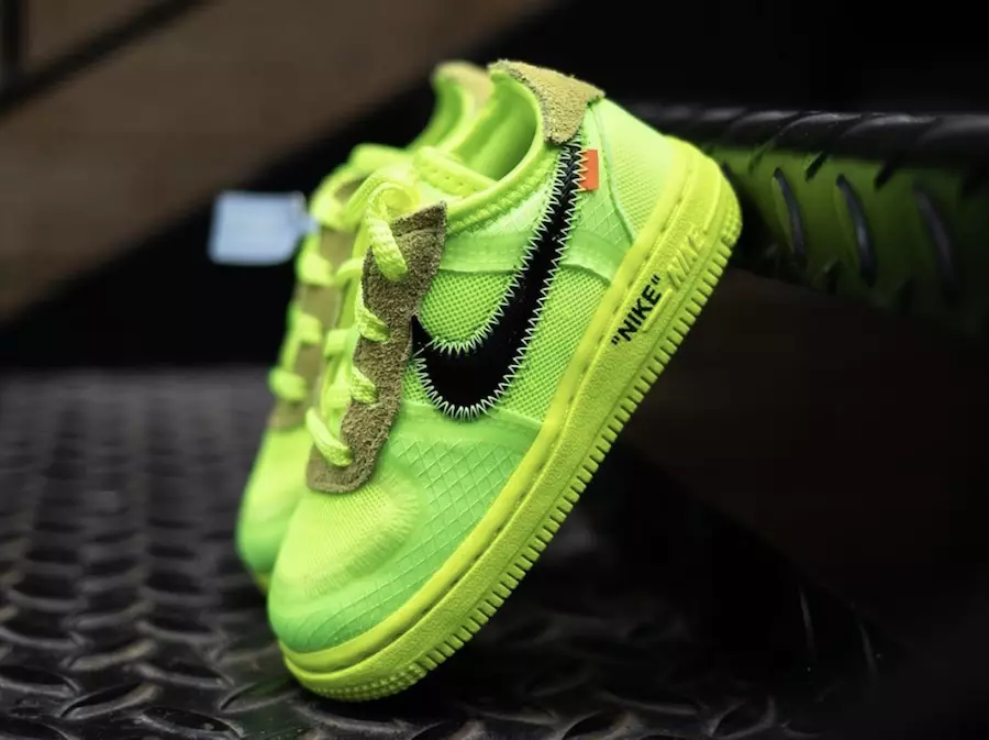 Off-White x Nike Air Force 1 Volt Date de sortie pour tout-petits