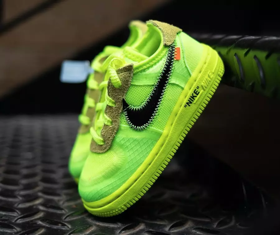 Off-White Nike Air Force 1 Volt Toddler Թողարկման ամսաթիվ