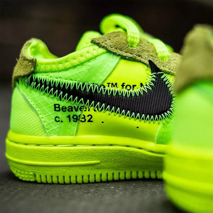 Luonnonvalkoinen Nike Air Force 1 Volt Toddler Julkaisupäivä