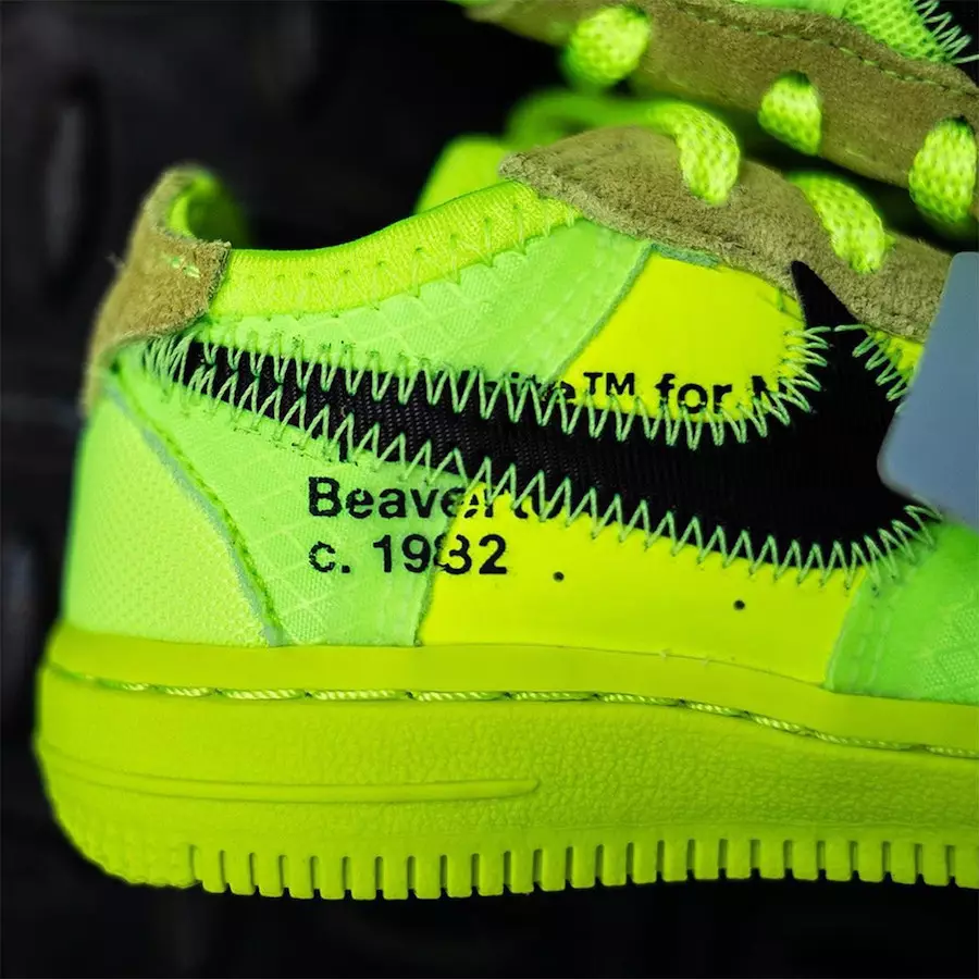 Off-White Nike Air Force 1 Volt Toddler Дата выпуску