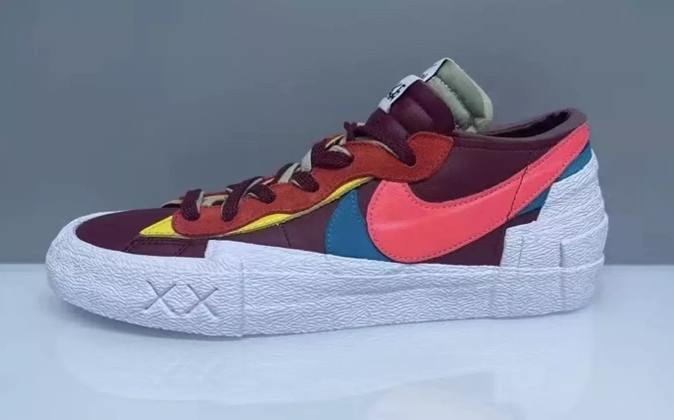 Kaws Sacai Nike Blazer Íseal DM7901-600 Dáta Eisiúna