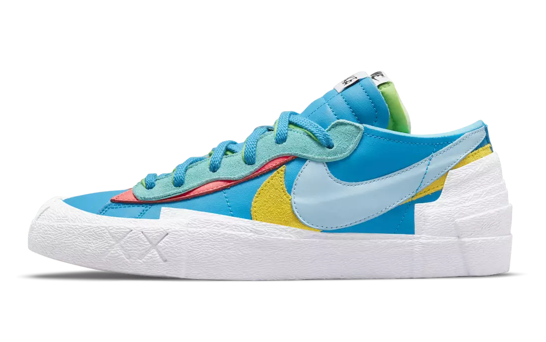 Kaws Sacai Nike Blazer Íseal DM7901-400 Dáta Eisiúna Praghas