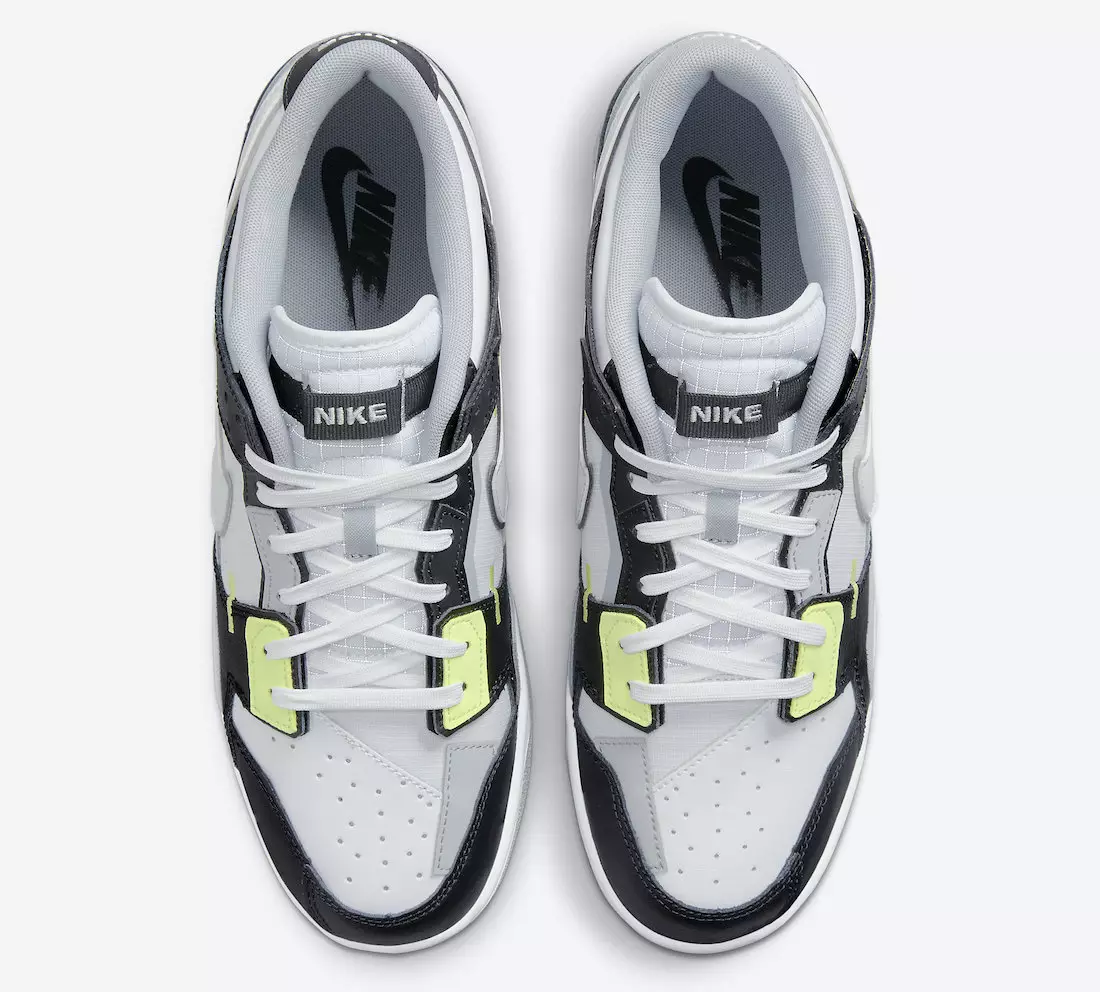 Nike Dunk Low Scrap Black White Wolf Grey Lemon Twist DC9723-001 Megjelenés dátuma