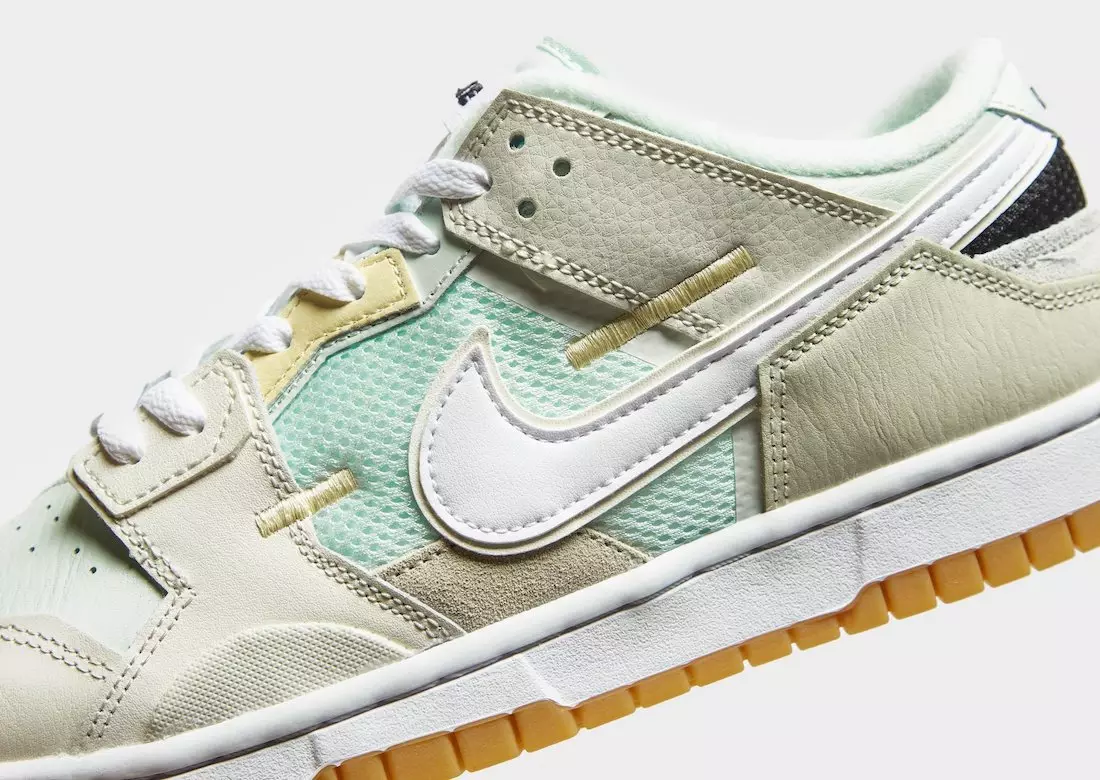 Nike Dunk Low Scrap Sail White Sea Glass Seafoam DB0500-100 Tarikh Tayangan