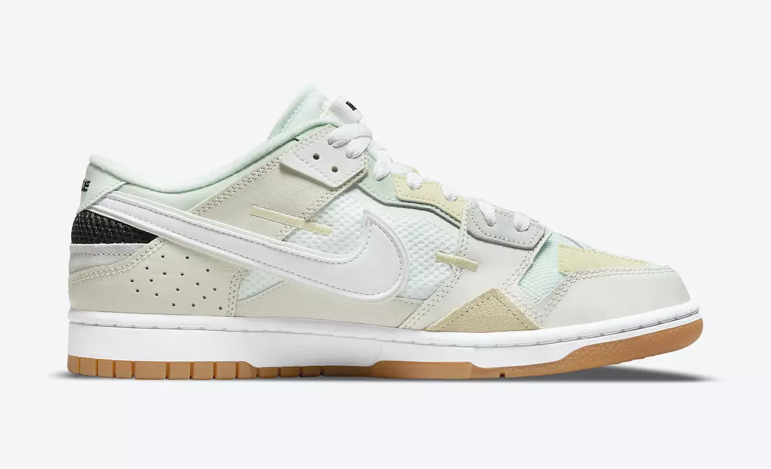 Nike Dunk Low Scrap Sail Sea Glass Seafoam DB0500-100 Megjelenés dátuma