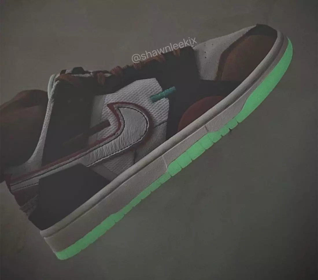 Fecha de lanzamiento de Nike Dunk Low Scrap que brilla en la oscuridad