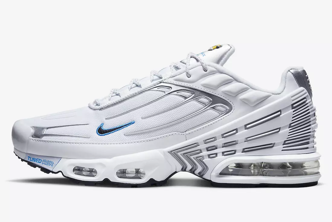 Nike Air Max Plus 3 Putih Perak Biru DR0140-100 Tanggal Rilis