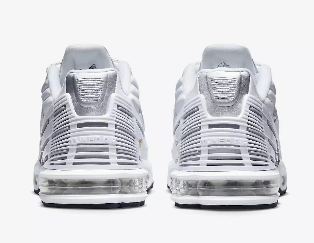 Nike Air Max Plus 3 valge hõbesinine DR0140-100 väljalaskekuupäev