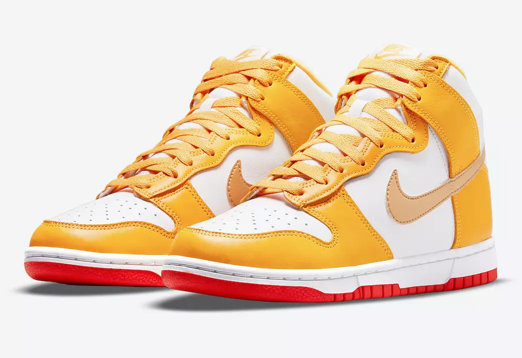 Nike Dunk High Laser Orange University Gold WMNS DQ4691-700 Julkaisupäivä