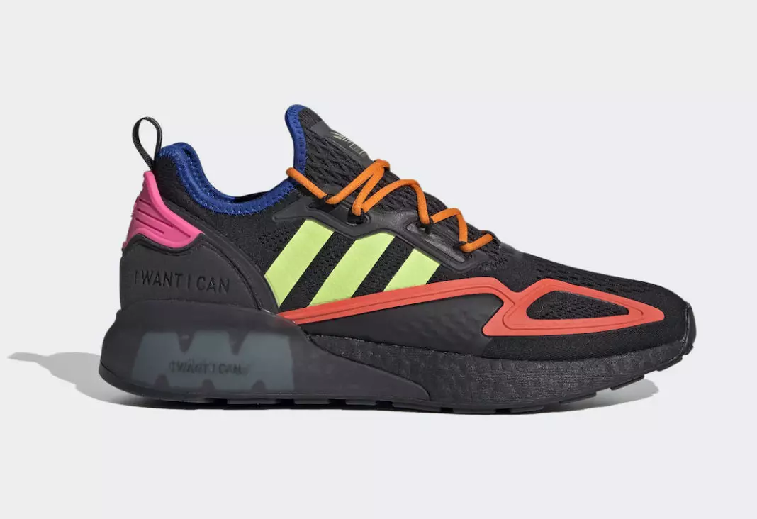 adidas ZX 2K Boost Black Solar Slime Semi Solar Red FY4005 Data lansării