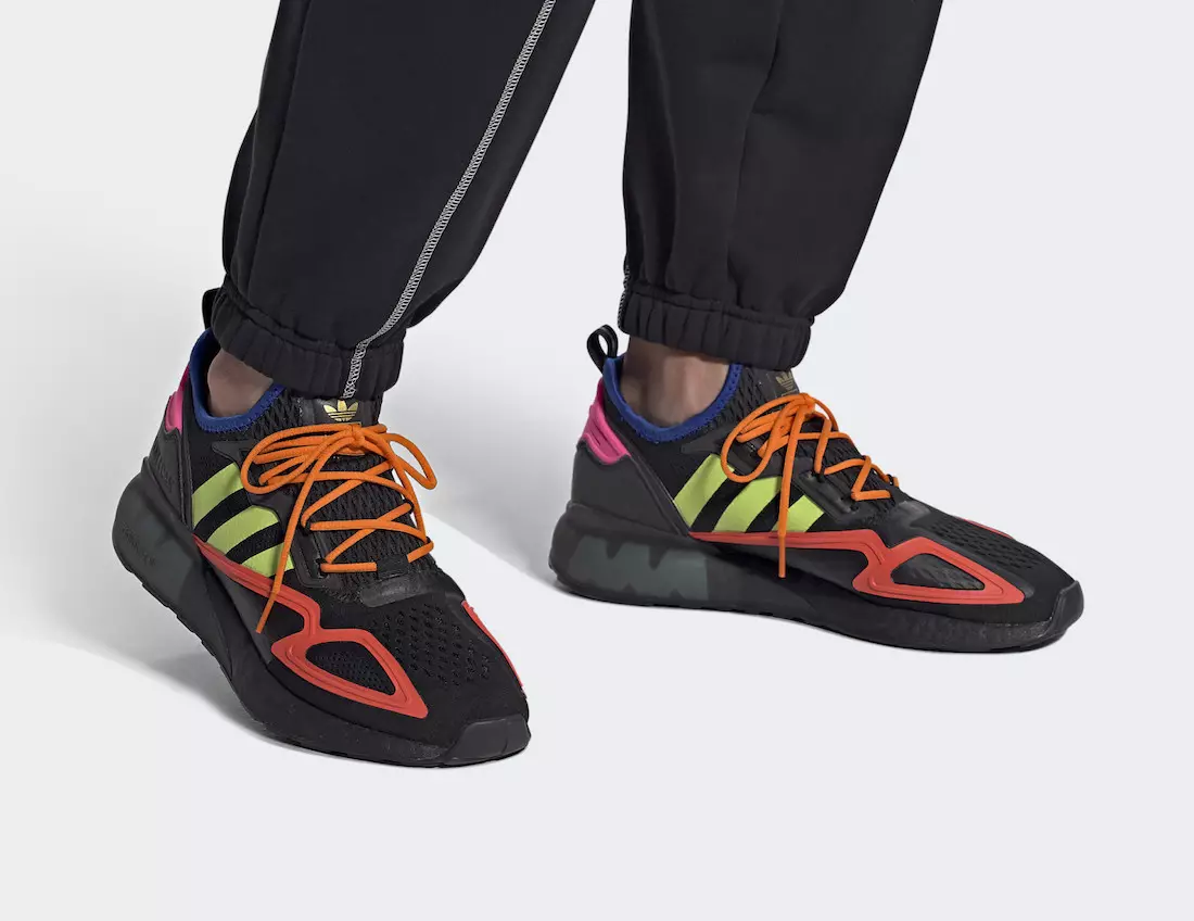 adidas ZX 2K Boost Black Solar Slime Semi Solar Red FY4005 Releasedatum