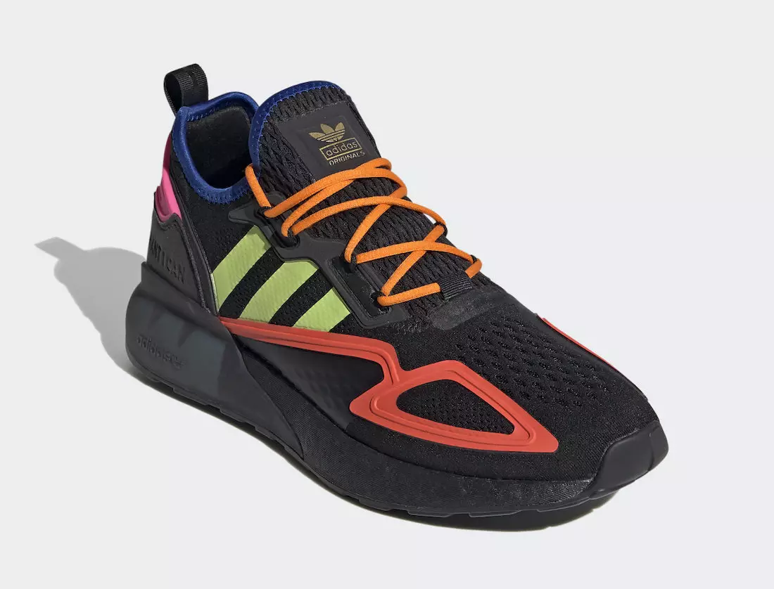 adidas ZX 2K Boost Negras Solar Slime Semi Solar Rojas FY4005 Fecha de lanzamiento