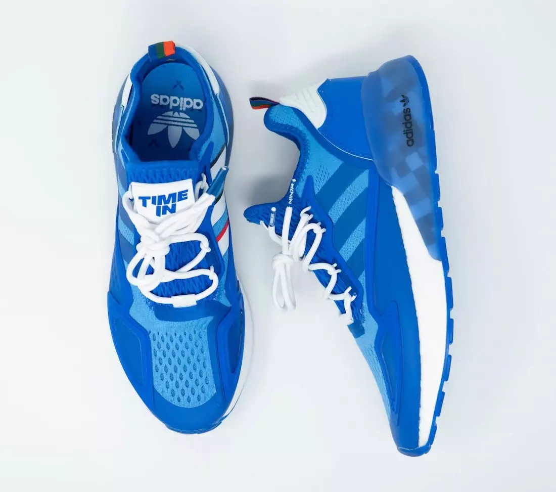 تاریخ انتشار Ninja adidas ZX 2K Boost Hyper Blue FZ1883