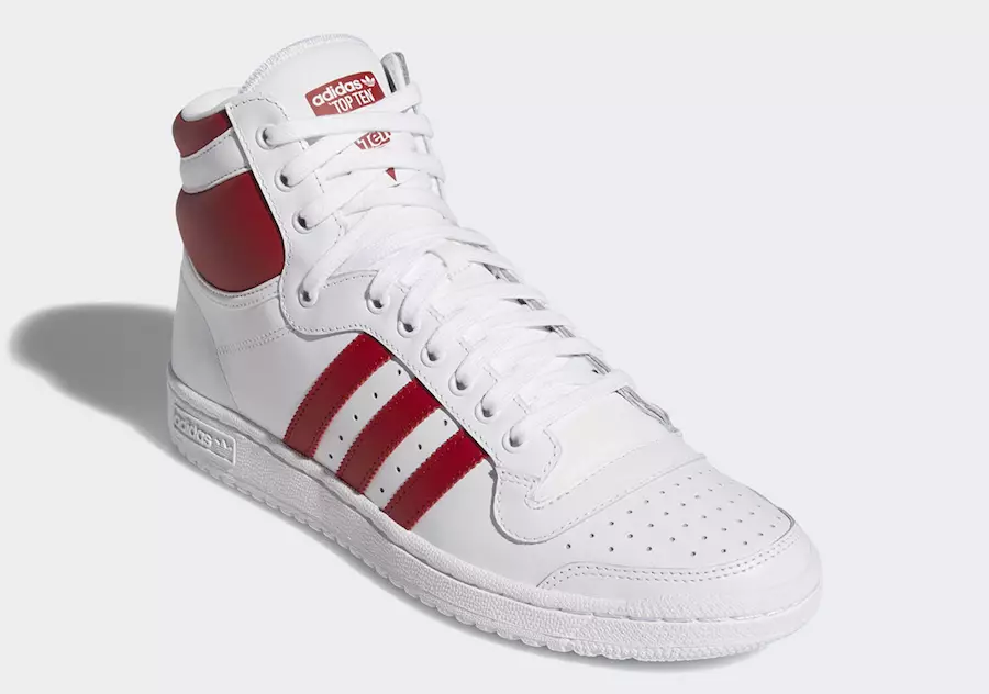 Adidas Top Ten Hi White Red EF2359 Julkaisupäivä