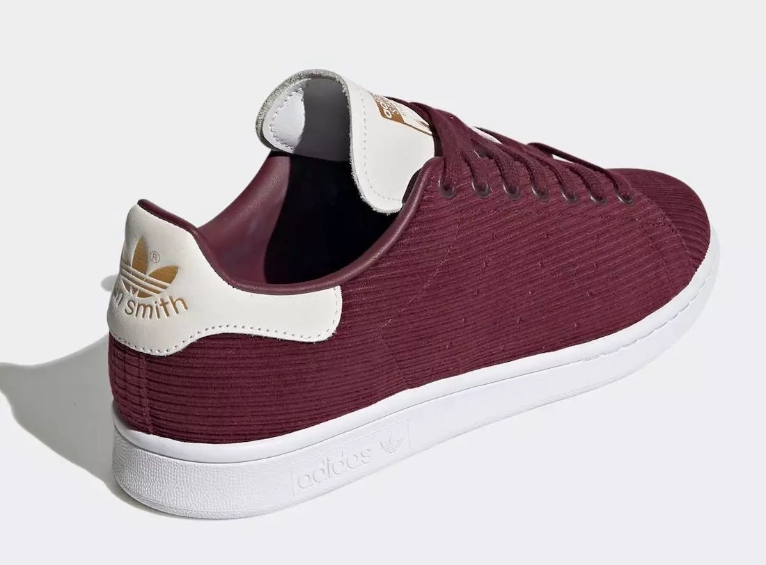 Adidas Stan Smith Maroon Veludo FU9616 Data de lançamento