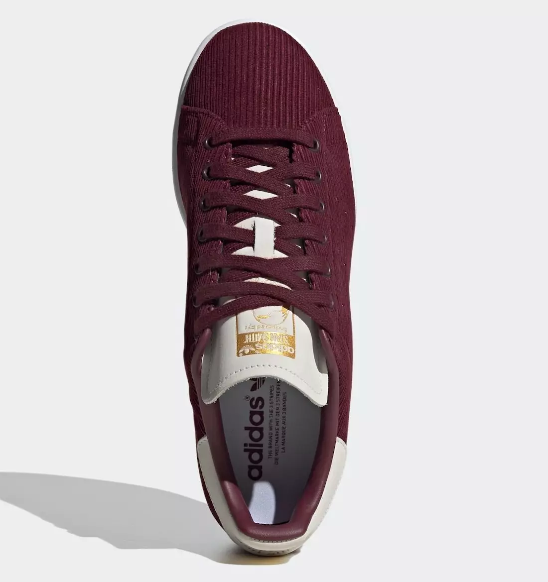 adidas Stan Smith Maroon Corduroy FU9616 Fecha de lanzamiento