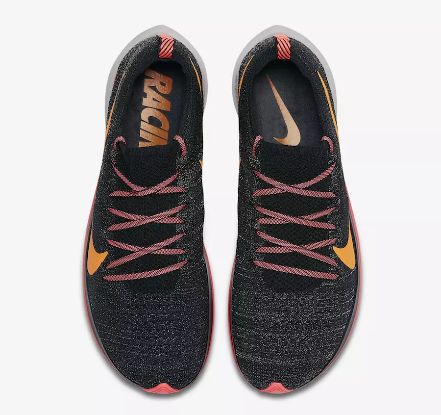 Nike Zoom Fly Flyknit Noir Flash Crimson Orange Peel Moon Particle AR4562-068 Date de sortie