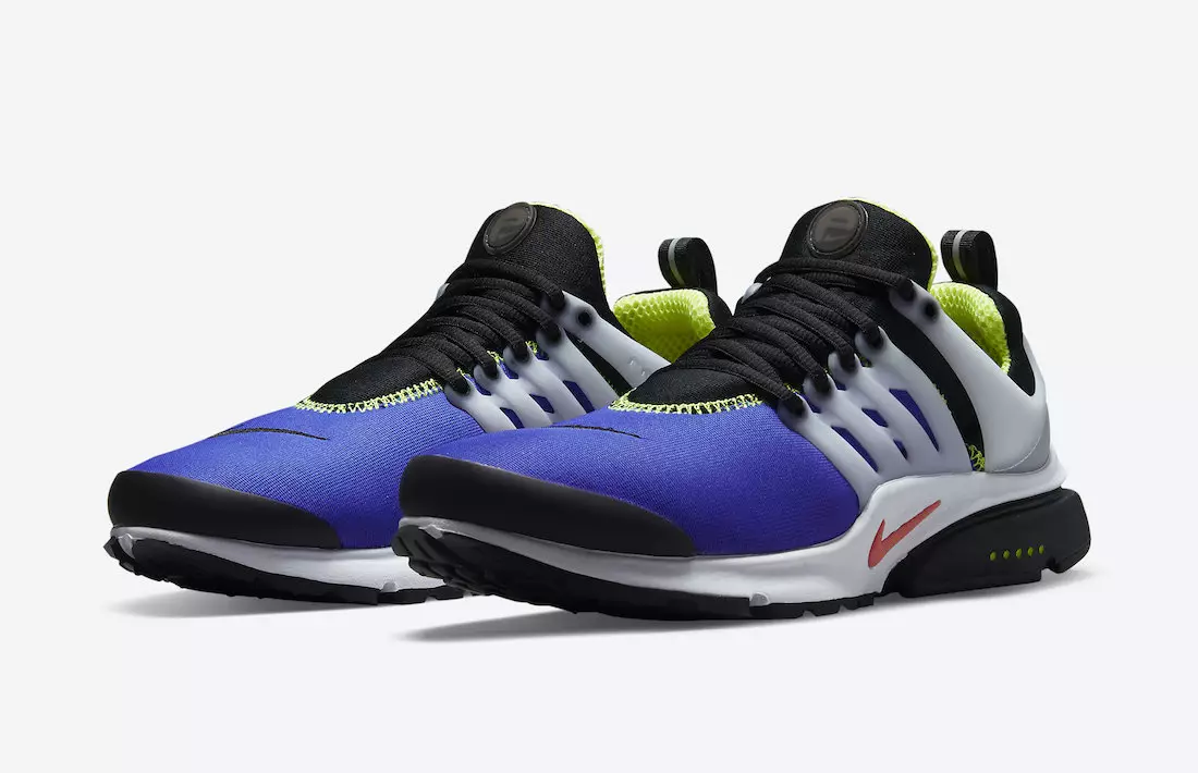 Nike Air Presto apparaît en bleu violet avec des accents de volt