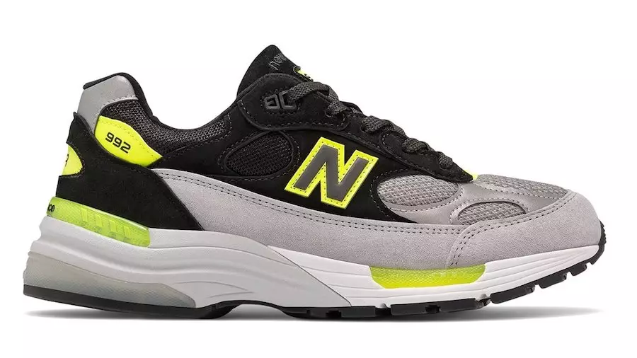 New Balance 992 Black Grey Volt útgáfudagur