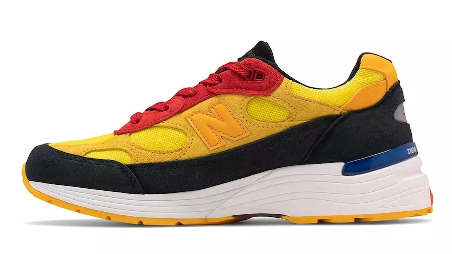 New Balance 992 Amarelo Vermelho Preto Data de Lançamento