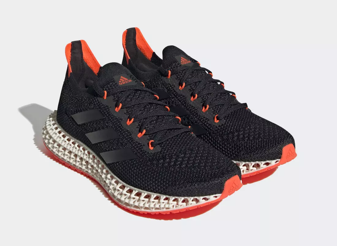 تاريخ إصدار adidas 4DFWD Black Solar Red FY3963