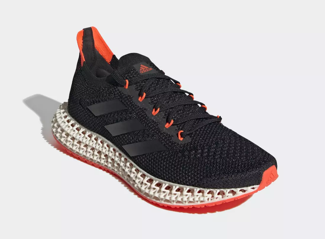 تاريخ إصدار adidas 4DFWD Black Solar Red FY3963