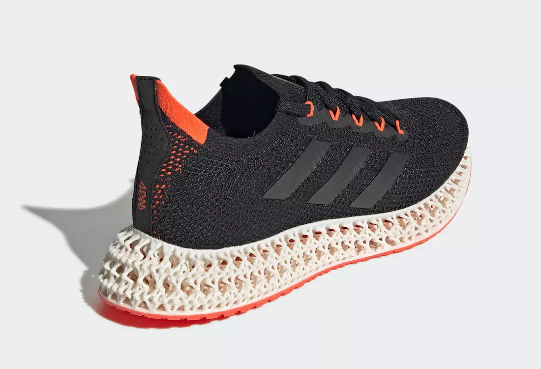 تاريخ إصدار adidas 4DFWD Black Solar Red FY3963