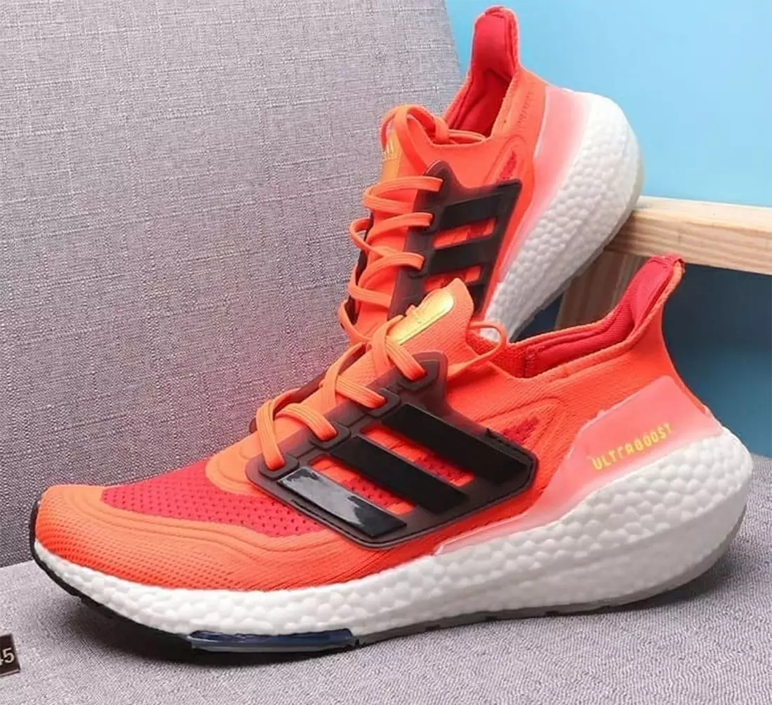 adidas Ultra Boost 2021 Solar Red utgivelsesdato