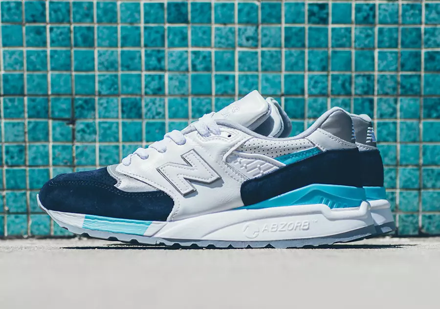 New Balance 998 Light Blue Navy