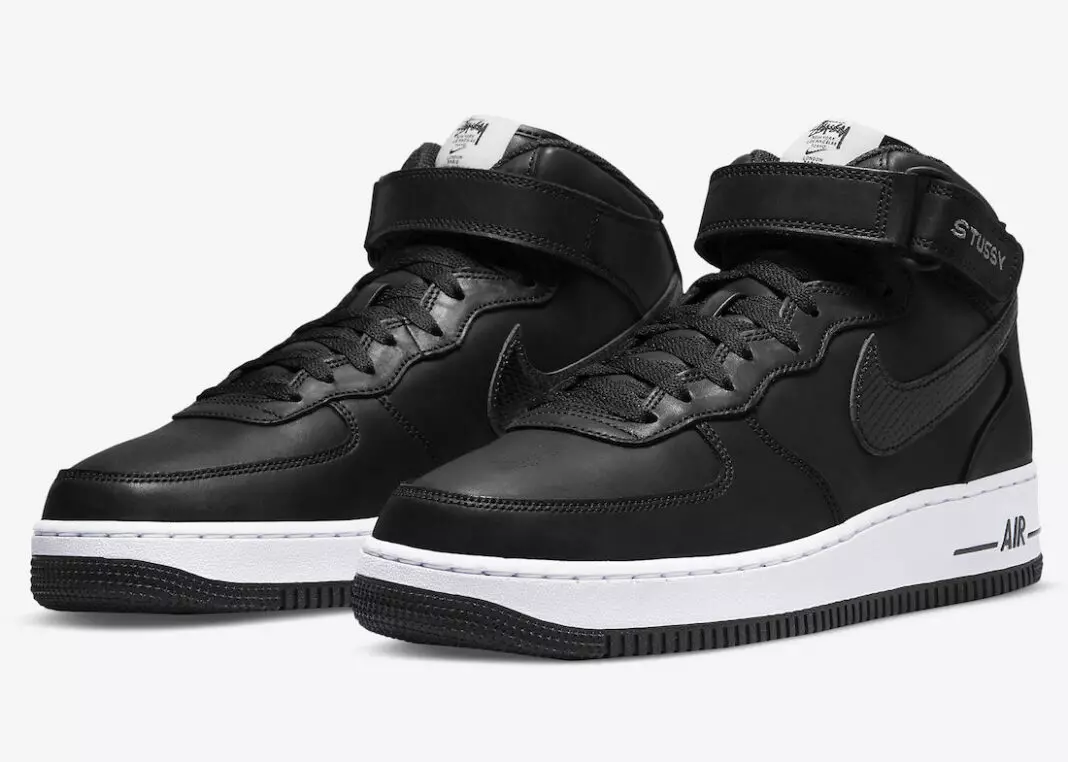 Stussy Nike Air Force 1 Mid Black DJ7840-001 Дата выпуска