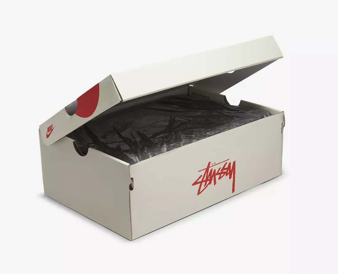 Stussy Nike Air Force 1 Mëtt Black DJ7840-001 Release Datum