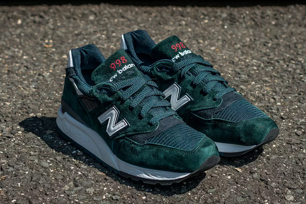 New Balance 998 upotettu syvän vihreään