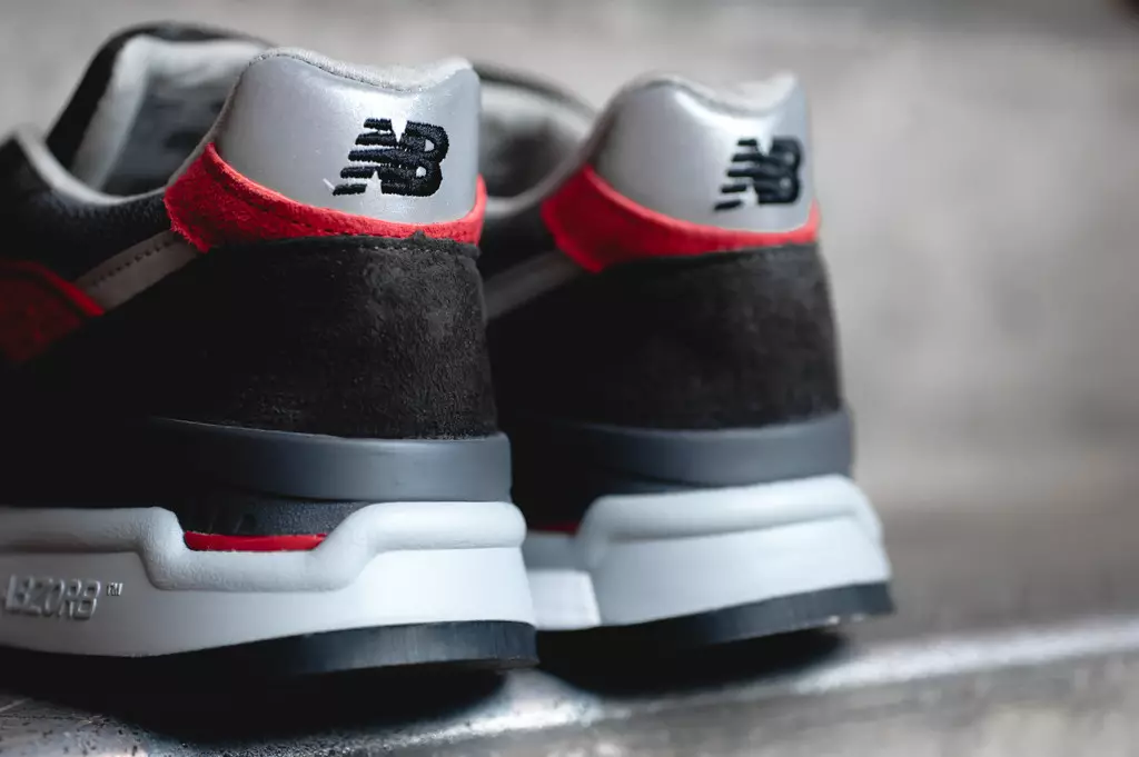 New Balance 998 Black Grey Red