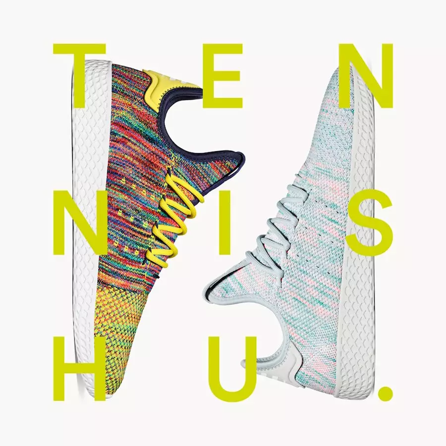 Pharrell adidas Tennis Hu Color Pack išleidimo data