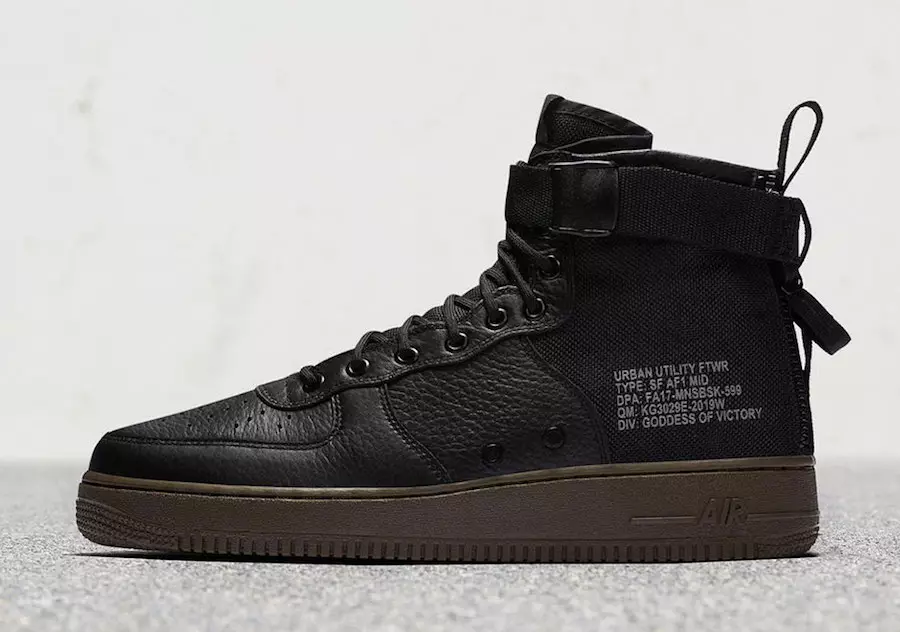 Nike SF-AF1 საშუალო შავი ყავისფერი